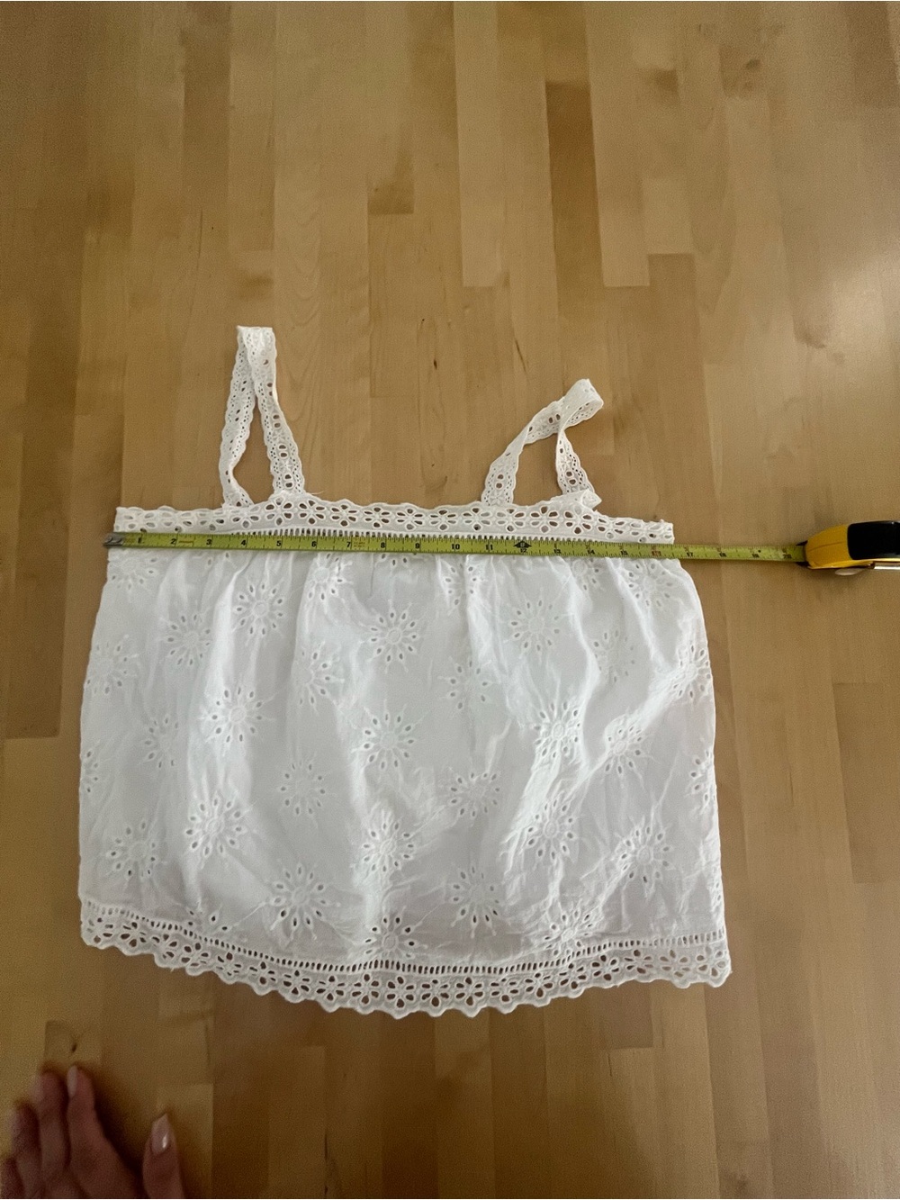 Boho Cotton Lace Crop Top Small Paper Crane - Picture 8 of 8
